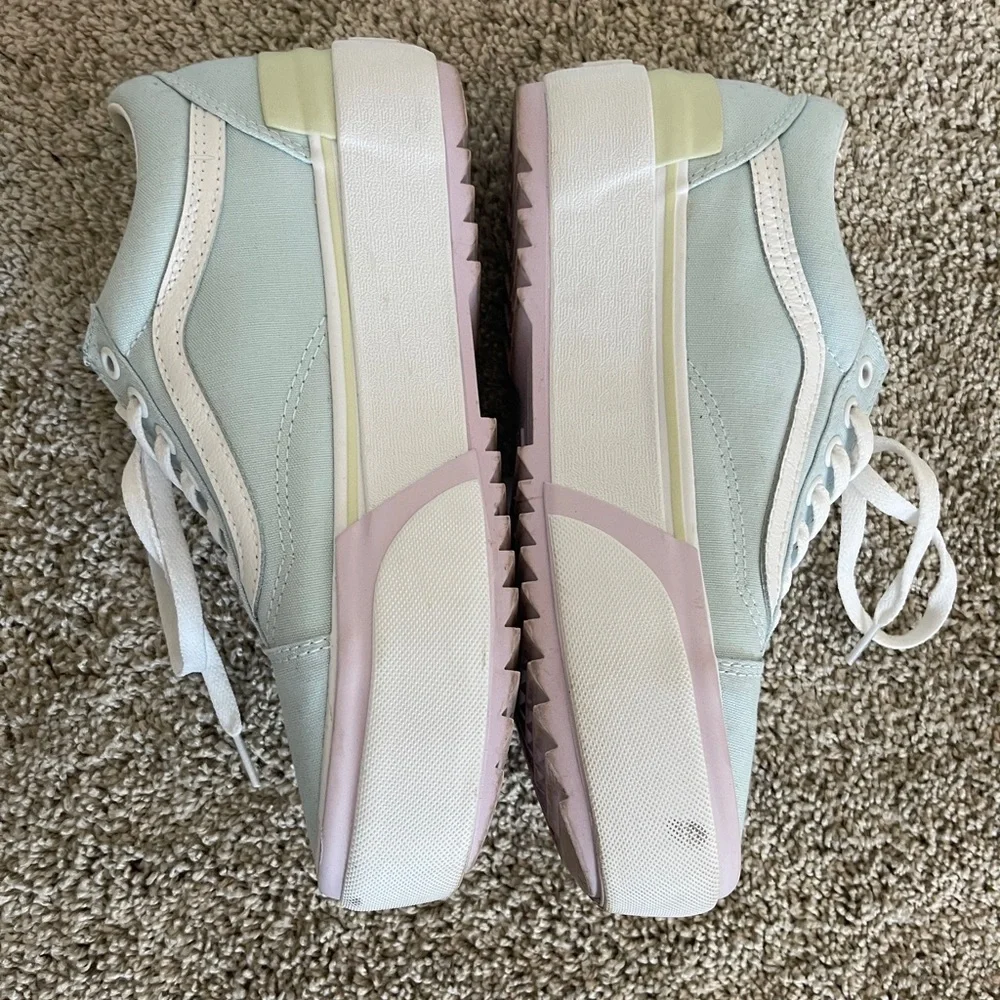 Vans FU Old Skool Stacked Platform Women's Pastel Sneakers Size 8 - Picture 4 of 9
